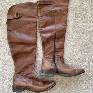 Over The Knee Leather Boots